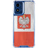Poland Flag Distressed Moto G Play 4G (2024) Clear Case